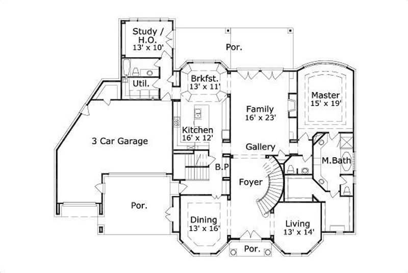 MAIN LEVEL FLOOR PLAN