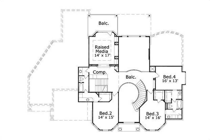 SECOND LEVEL FLOOR PLAN