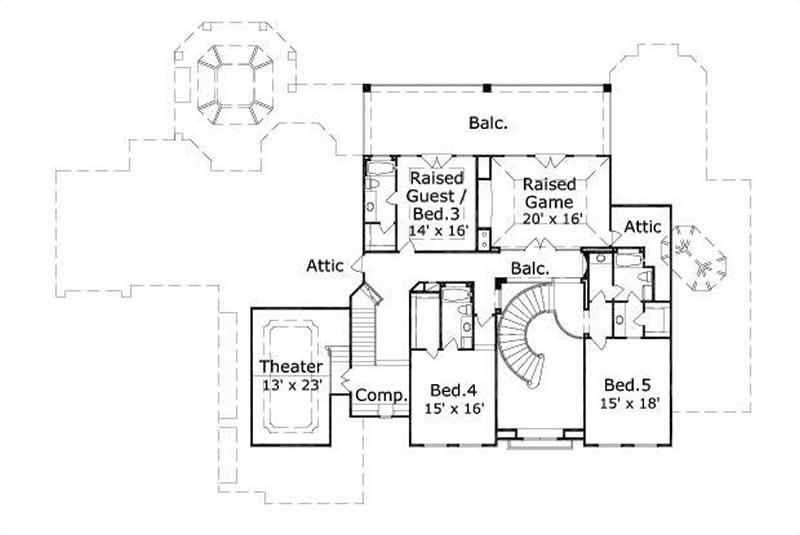 SECOND LEVEL FLOOR PLAN