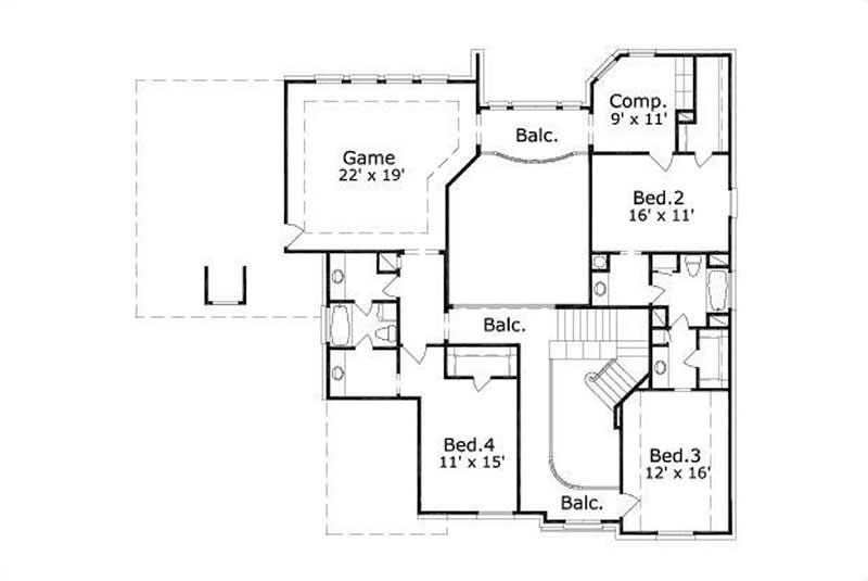 SECOND LEVEL FLOOR PLAN