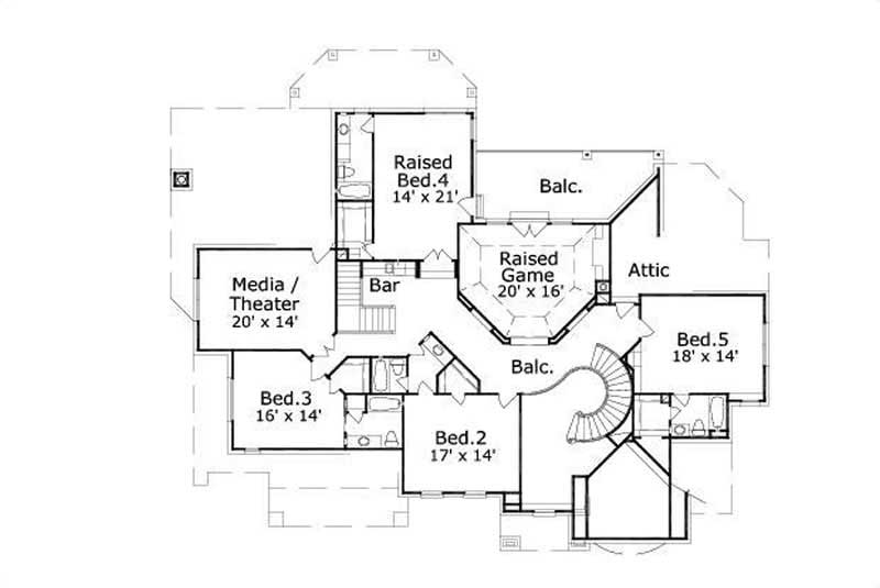 SECOND LEVEL FLOOR PLAN