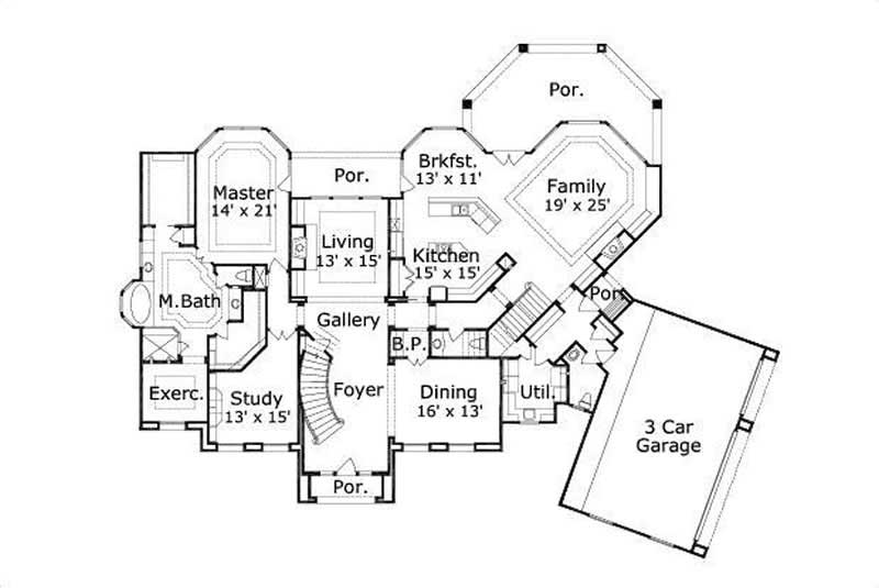 MAIN LEVEL FLOOR PLAN