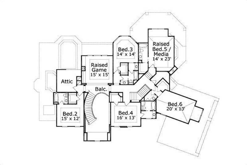 SECOND LEVEL FLOOR PLAN