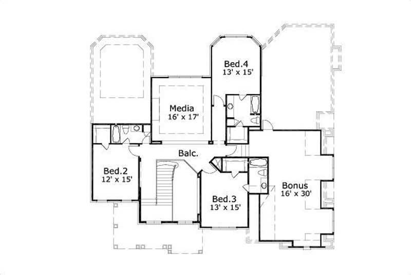 SECOND LEVEL FLOOR PLAN