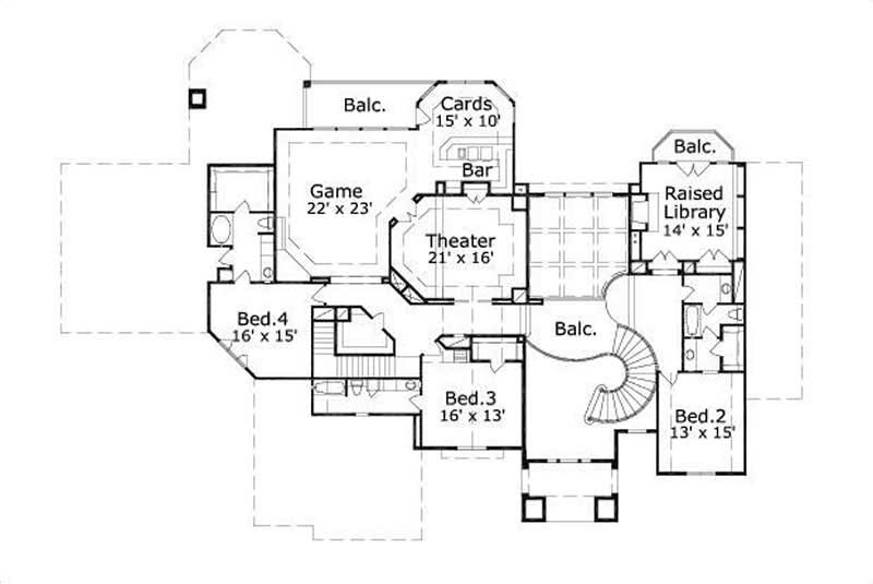 SECOND LEVEL FLOOR PLAN