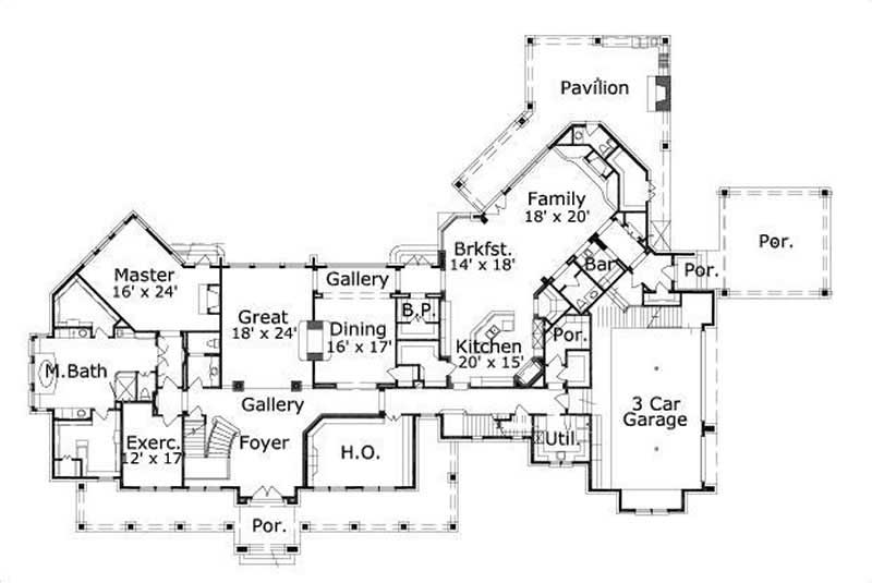 MAIN LEVEL FLOOR PLAN