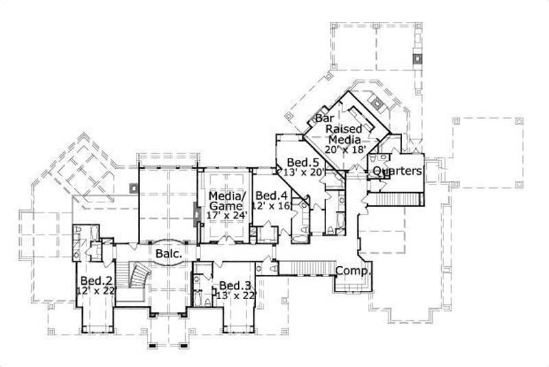 SECOND LEVEL FLOOR PLAN