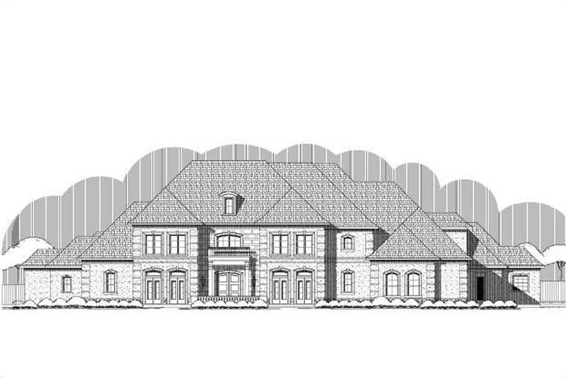 6-Bedroom, 7731 Sq Ft French House Plan - 156-1669 - Front Exterior