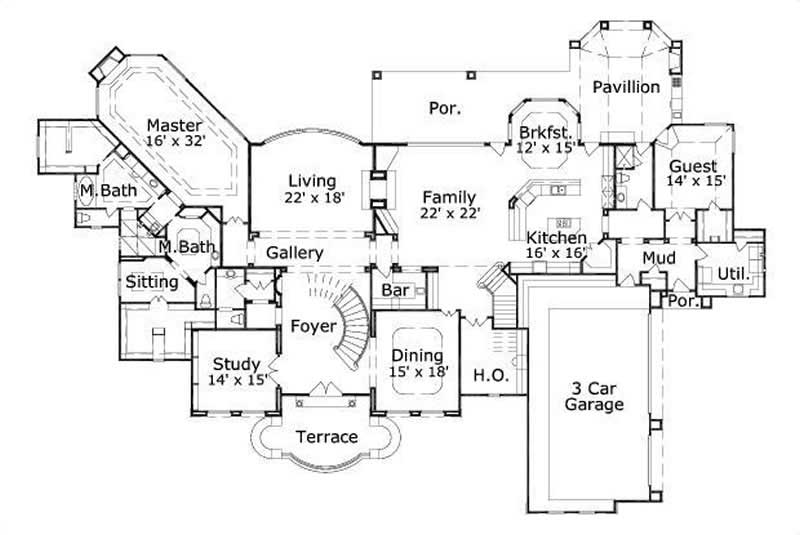 MAIN LEVEL FLOOR PLAN