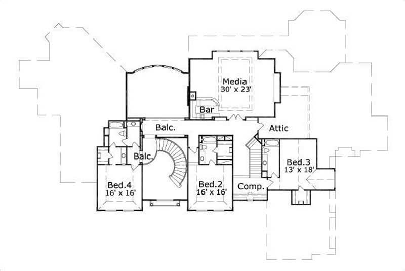 SECOND LEVEL FLOOR PLAN