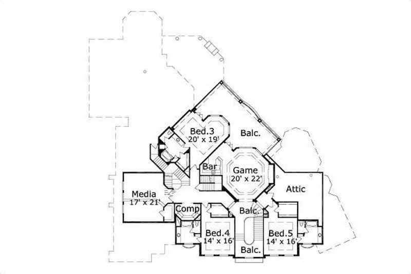 SECOND LEVEL FLOOR PLAN