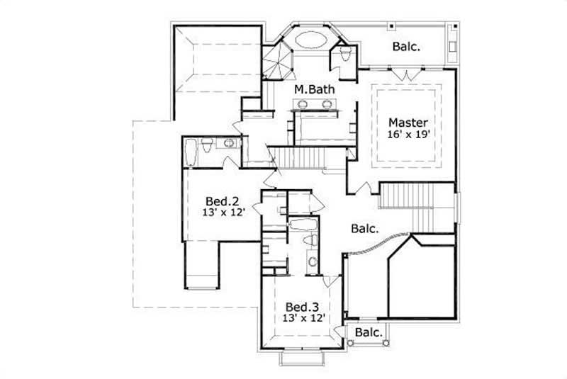 SECOND LEVEL FLOOR PLAN