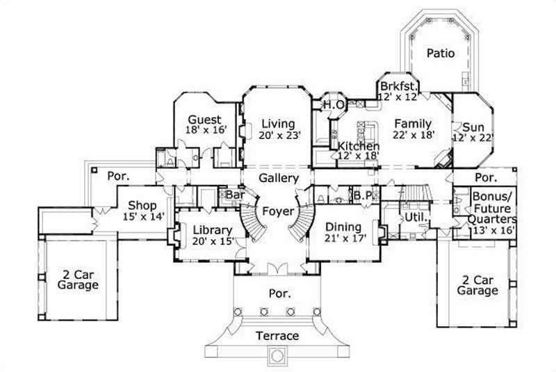 MAIN LEVEL FLOOR PLAN