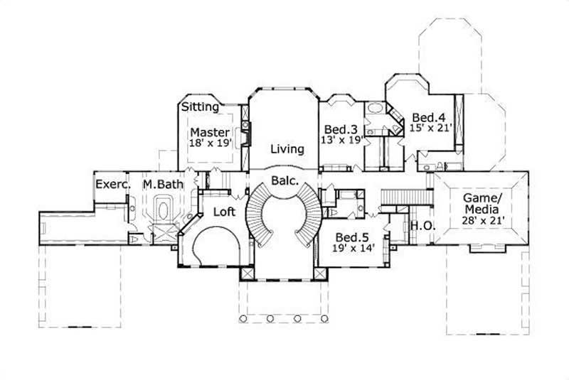 SECOND LEVEL FLOOR PLAN
