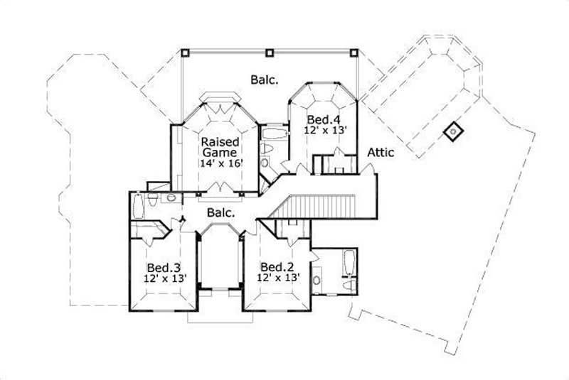 SECOND LEVEL FLOOR PLAN