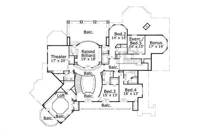 SECOND LEVEL FLOOR PLAN