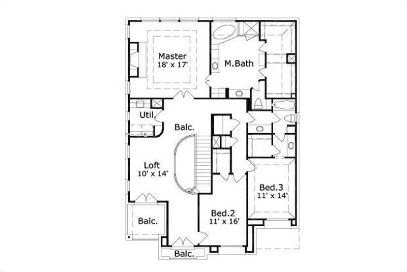 SECOND LEVEL FLOOR PLAN
