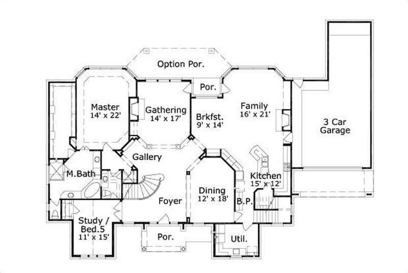 MAIN LEVEL FLOOR PLAN
