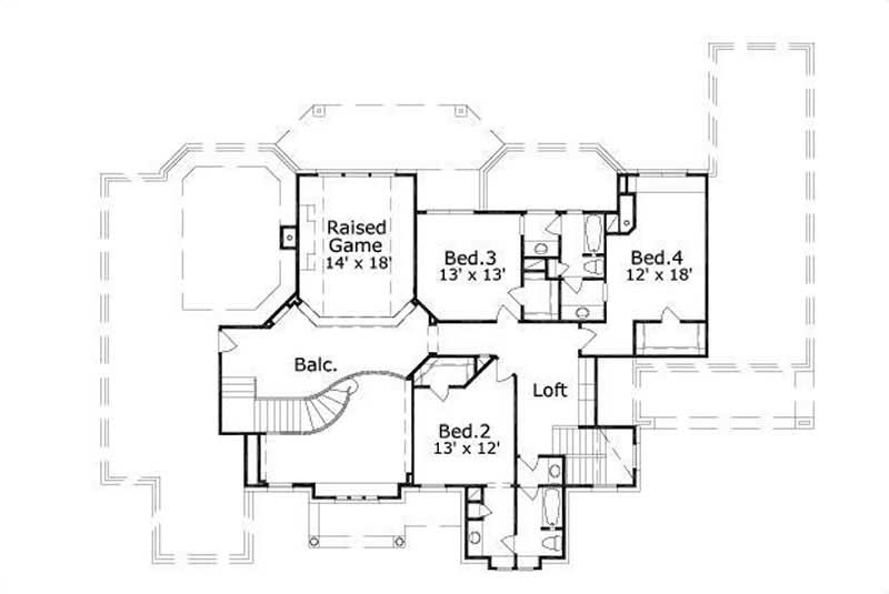 SECOND LEVEL FLOOR PLAN