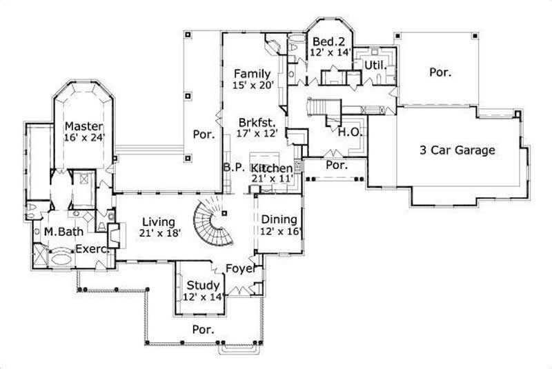 MAIN LEVEL FLOOR PLAN