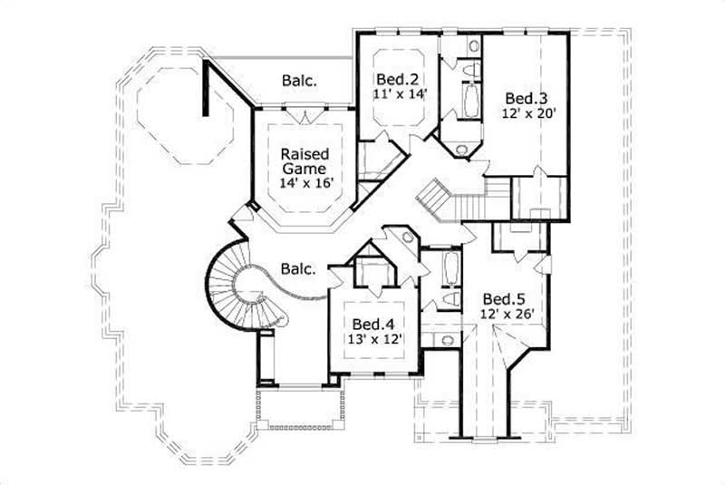 SECOND LEVEL FLOOR PLAN