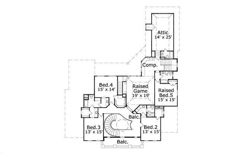 SECOND LEVEL FLOOR PLAN