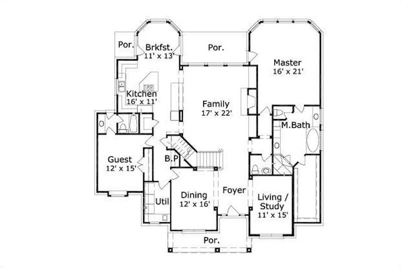 MAIN LEVEL FLOOR PLAN