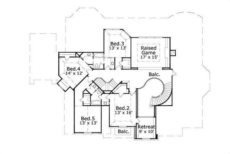SECOND LEVEL FLOOR PLAN