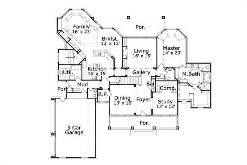 MAIN LEVEL FLOOR PLAN