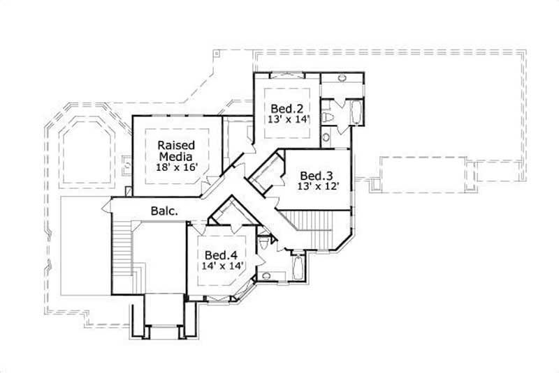 SECOND LEVEL FLOOR PLAN