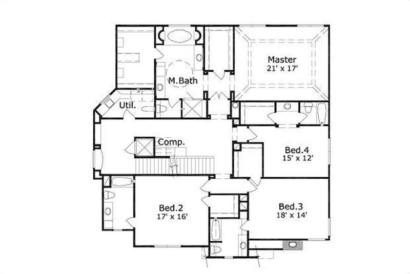 SECOND LEVEL FLOOR PLAN