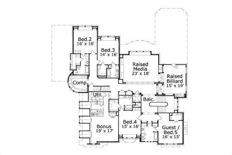 SECOND LEVEL FLOOR PLAN