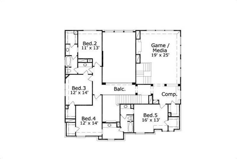 SECOND LEVEL FLOOR PLAN