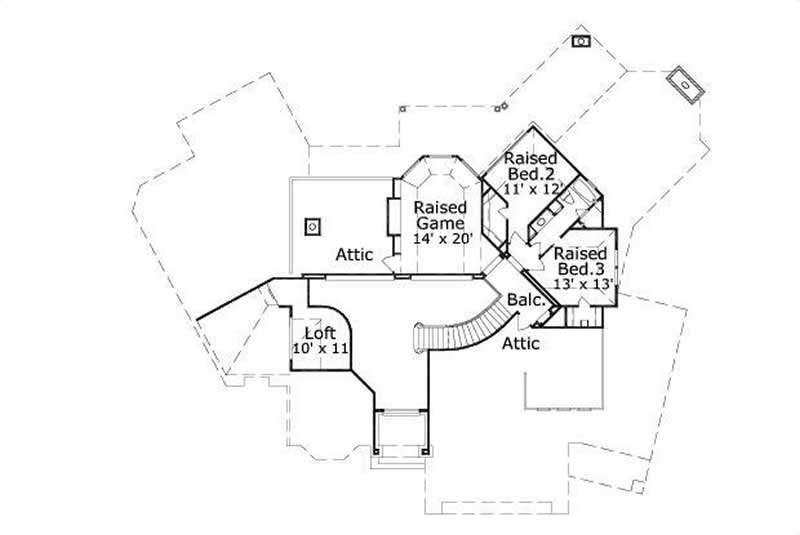 SECOND LEVEL FLOOR PLAN