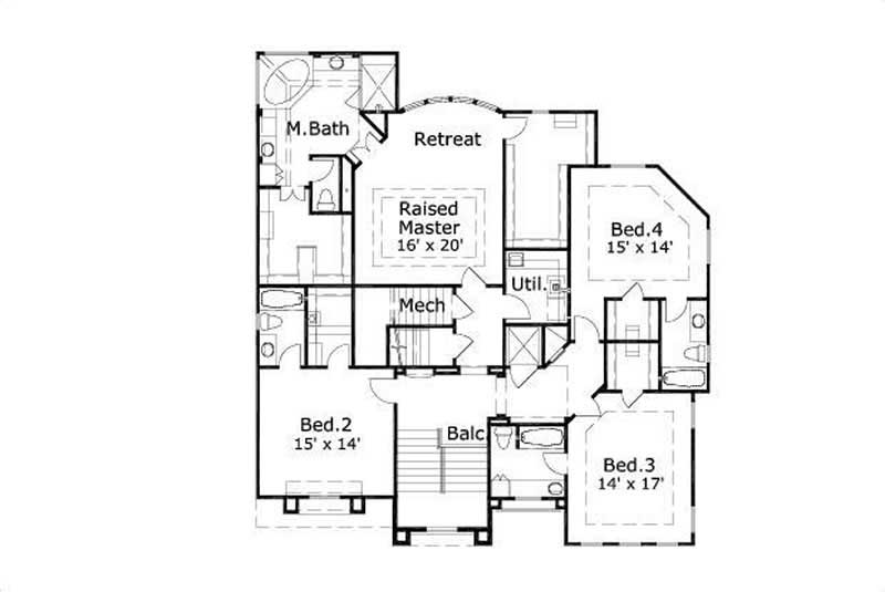 SECOND LEVEL FLOOR PLAN