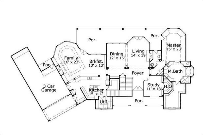 MAIN LEVEL FLOOR PLAN