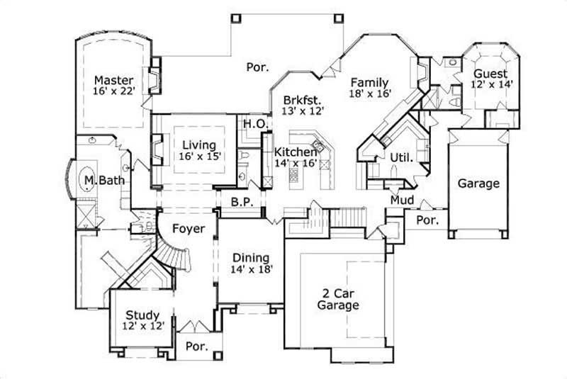 MAIN LEVEL FLOOR PLAN