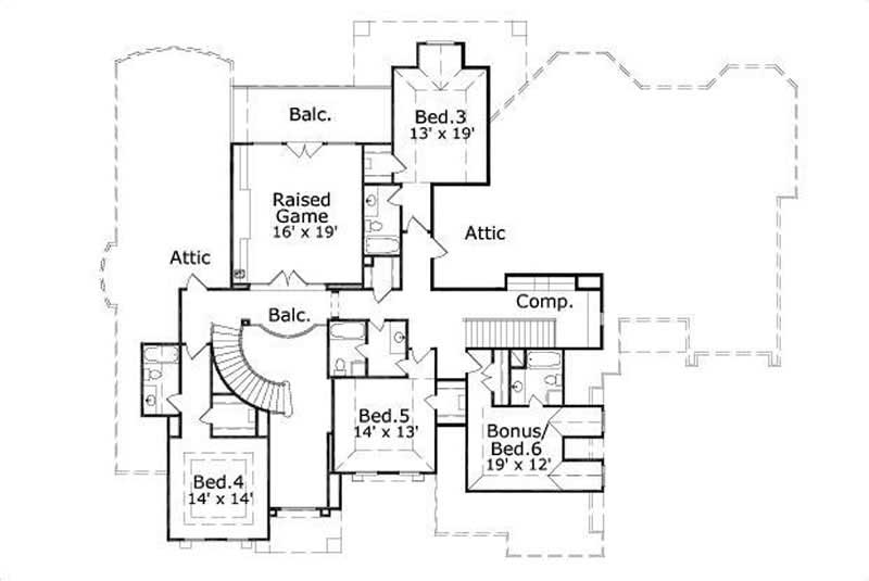 SECOND LEVEL FLOOR PLAN