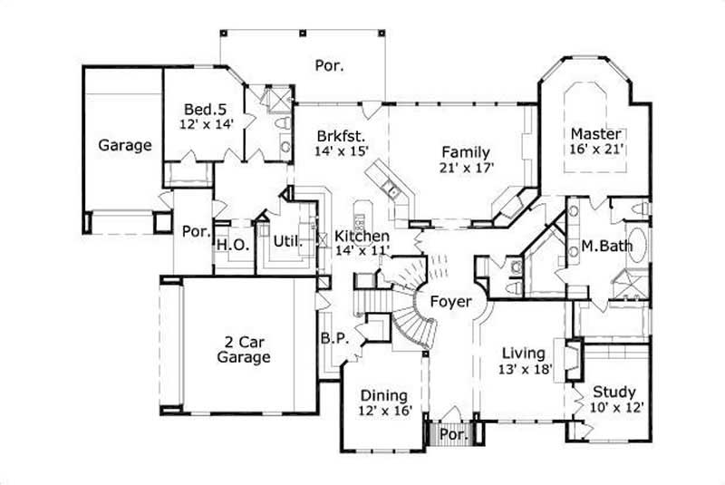 MAIN LEVEL FLOOR PLAN
