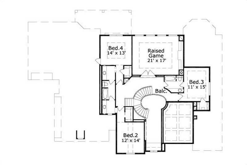 SECOND LEVEL FLOOR PLAN