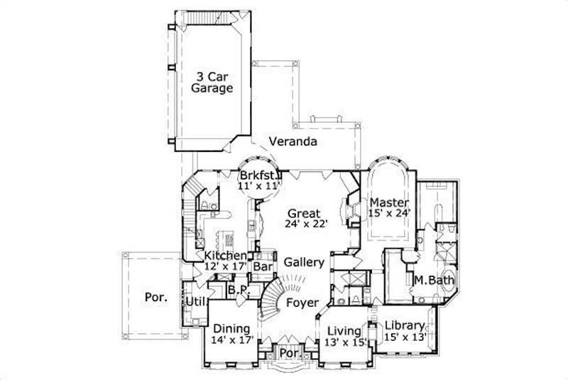 MAIN LEVEL FLOOR PLAN