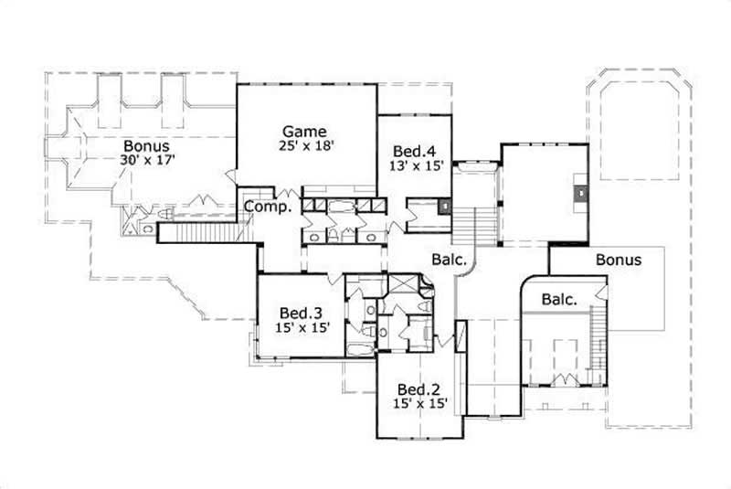 SECOND LEVEL FLOOR PLAN