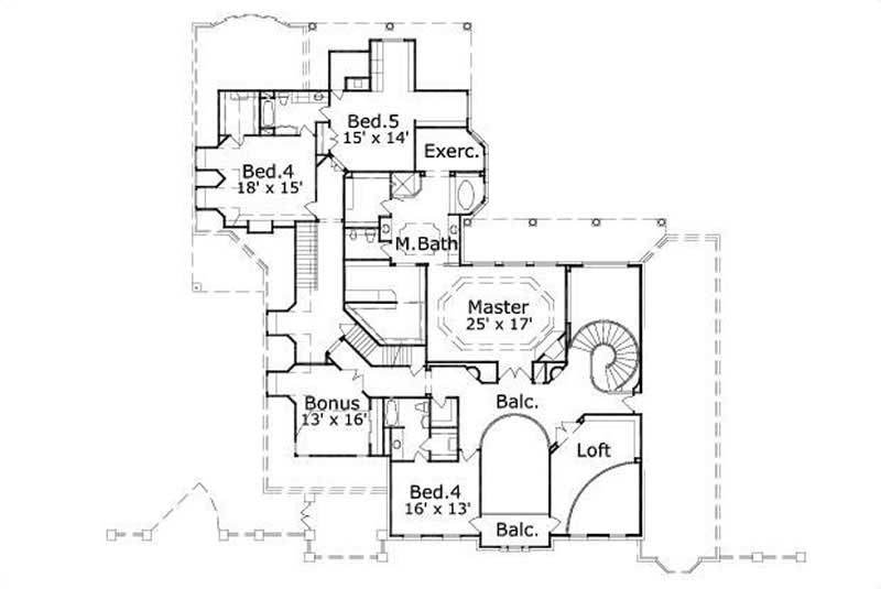 SECOND LEVEL FLOOR PLAN