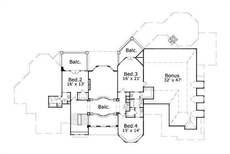 SECOND LEVEL FLOOR PLAN