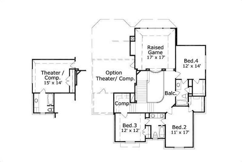 SECOND LEVEL FLOOR PLAN