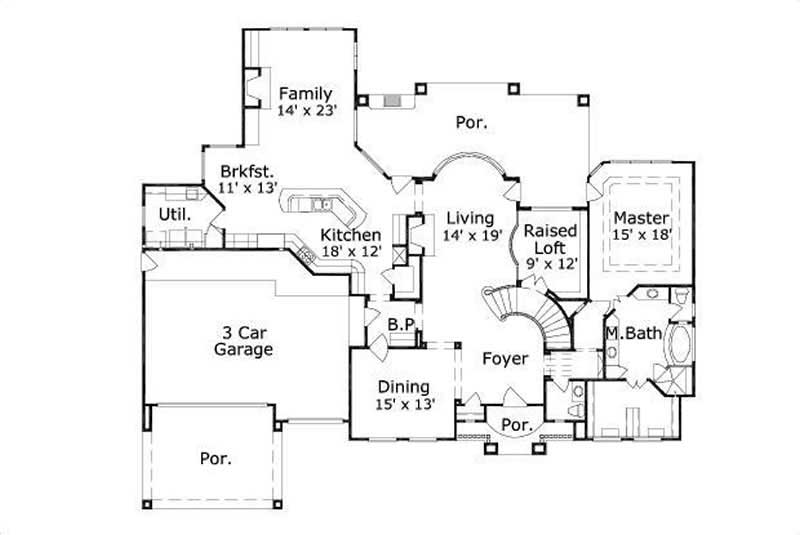 MAIN LEVEL FLOOR PLAN