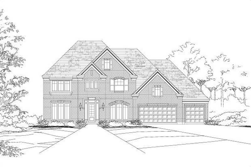 5-Bedroom, 4281 Sq Ft Luxury Home Plan - 156-1747 - Main Exterior