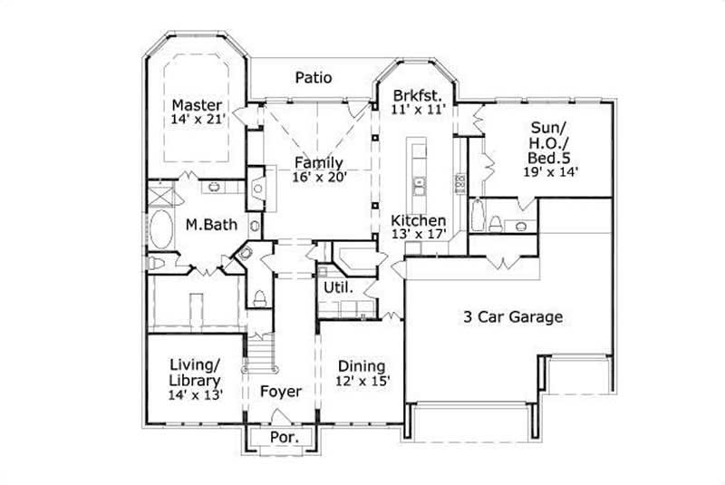 MAIN LEVEL FLOOR PLAN