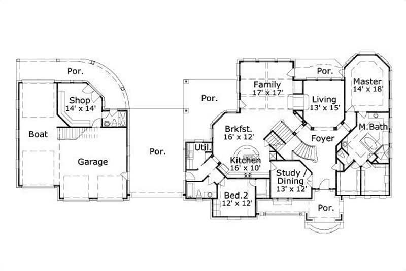 MAIN LEVEL FLOOR PLAN