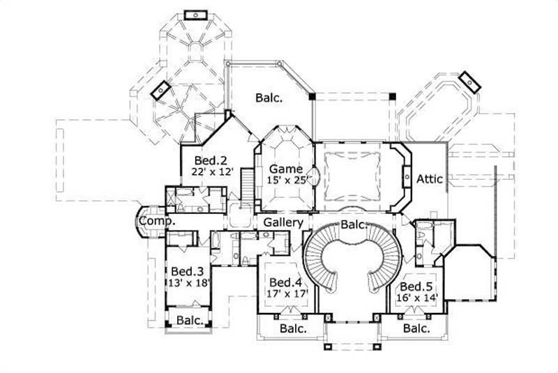 SECOND LEVEL FLOOR PLAN